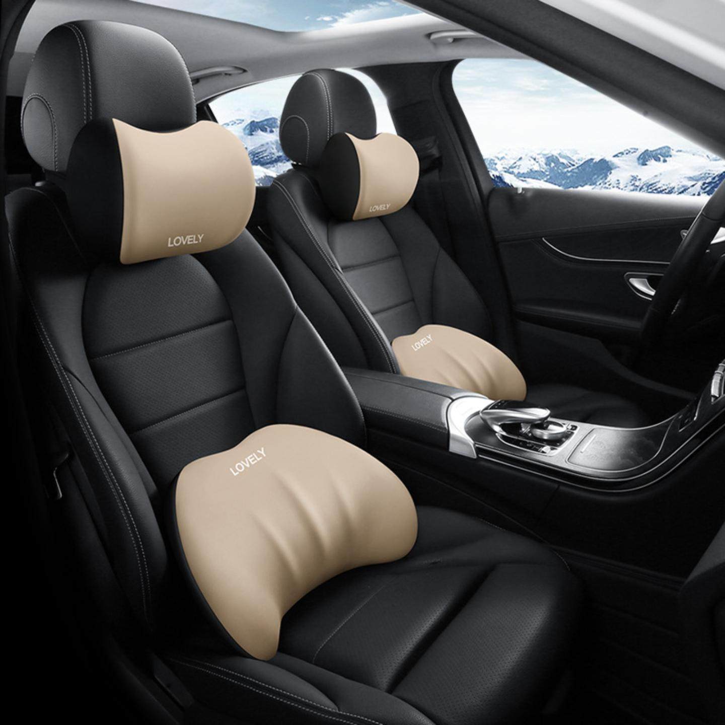 汽车头枕护颈枕记忆棉枕头车用座椅靠枕车载颈椎护枕靠垫