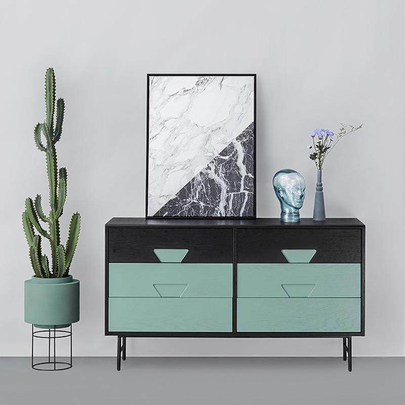 北欧斗柜现代简约餐边柜实木六斗柜橡木多功能客厅储物收纳茶水柜,节庆用品/礼品,新娘配件,淘宝优惠券,粉丝福利购,淘宝优惠卷