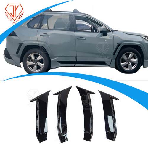 适用于2019款丰田RAV4轮眉导风槽汽车外饰改装轮毂件件套注塑轮拱