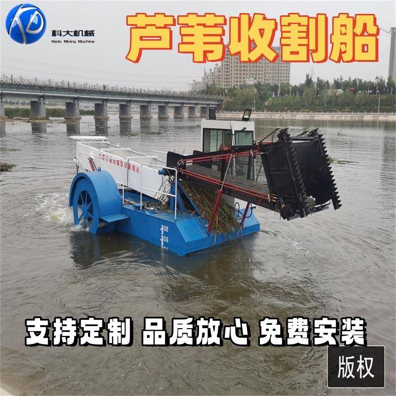 天津芦苇收割船湖北小叶浮萍水藻打捞船湖面保洁清漂设备