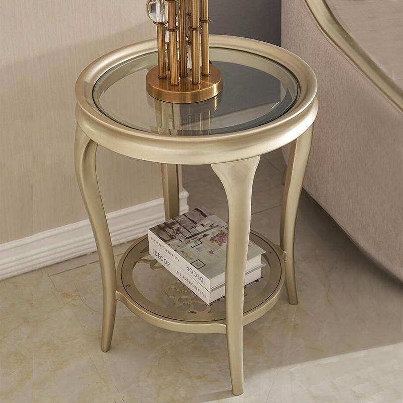 美式轻奢边几高级感榉木沙发角几香槟金实木玻璃圆几创意可移动,节庆用品/礼品,新娘配件,淘宝优惠券,粉丝福利购,淘宝优惠卷