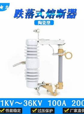 朗高高压熔断器保险RW12型100A200A户外11-36KV陶瓷跌落式熔断器