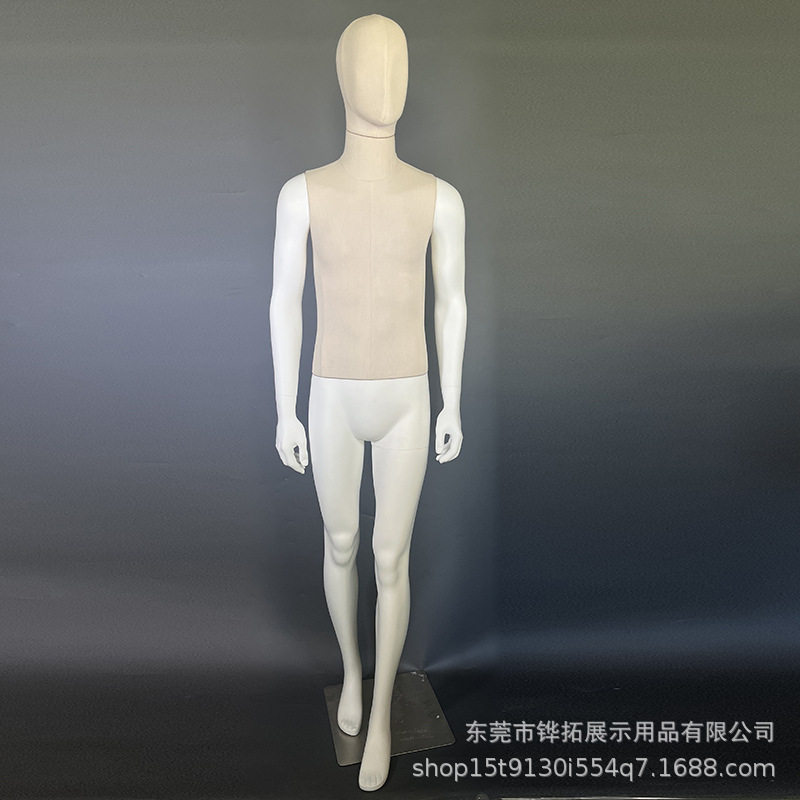 男全身站姿模特上身包布潮版流版型款式休闲款走路姿势时尚高大方