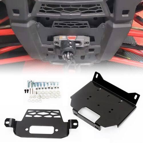 适用于15-18北极星PolarisRZR900/1000绞盘支架UTV绞盘支架
