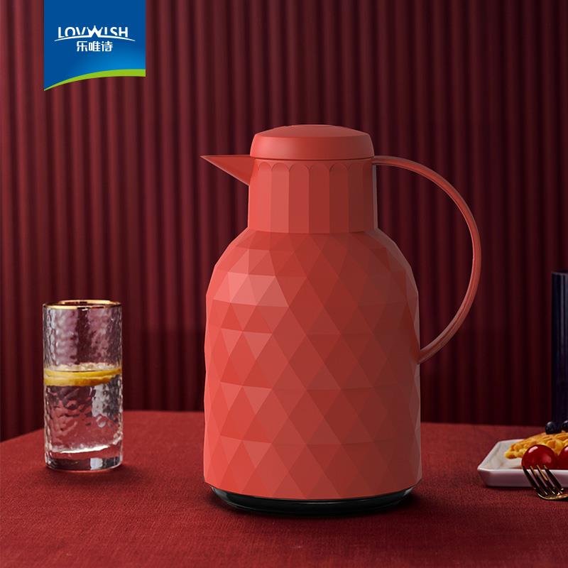 乐唯诗保温壶家用保温瓶热水瓶暖水壶玻璃内胆开 水瓶暖壶暖瓶车