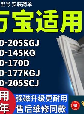 适用万宝冰箱BCD-205SGJ 145KG 170D 177KGJ 205SCJ门密封条胶条