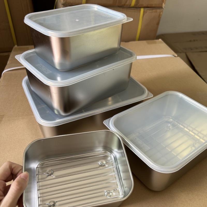 一诺厨房304厨房收纳盒饺子保鲜油炸食品盘冻肉牛排解冻姜葱蒜肉