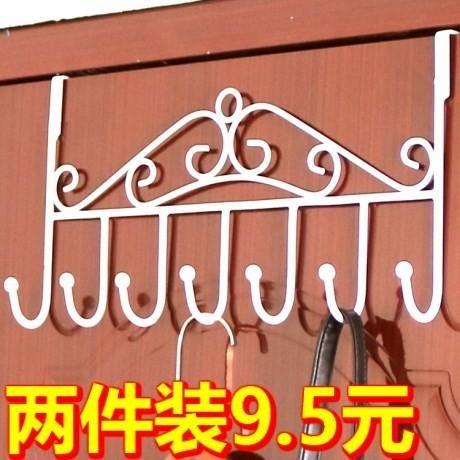 门钩门后挂钩背式卧室北欧风创意无痕免打孔挂钩一排长条衣帽钩