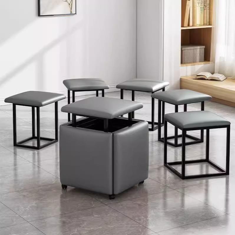 网红魔方组合凳子家用沙发小矮凳客厅茶几多功能收纳板凳结实耐用