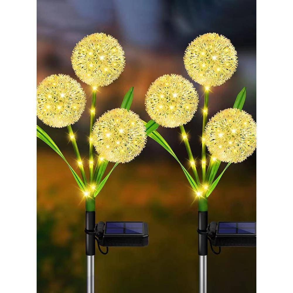 太阳能户外灯庭院装饰灯蒲公英灯阳台花园布置景观彩灯插地草坪灯