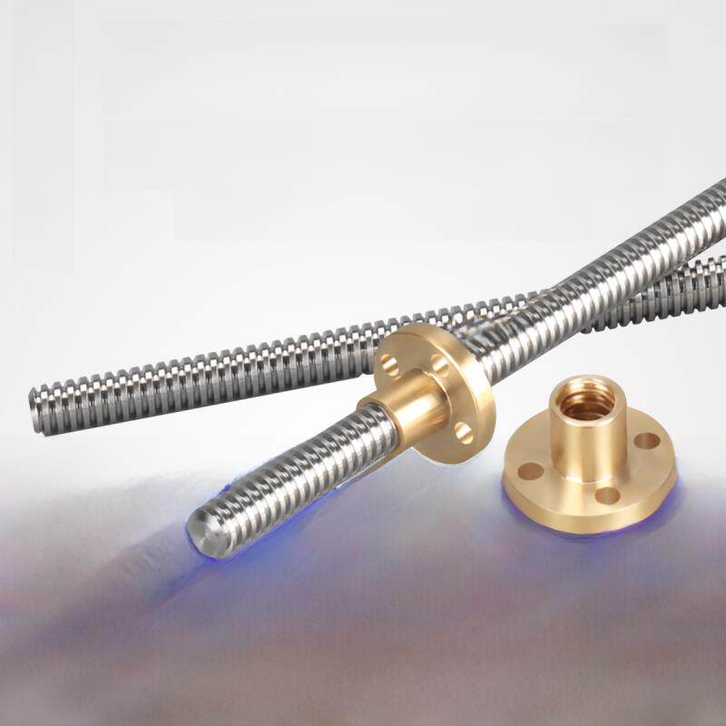 3D打印机螺丝T8型梯形螺丝304不锈钢全齿步进电机螺丝螺母引线8