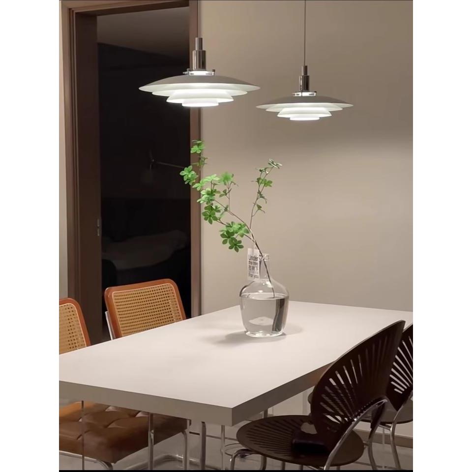 丹麦设计师升降ph5餐厅吊灯北欧现代简约咖啡厅吧台轨道飞碟灯具