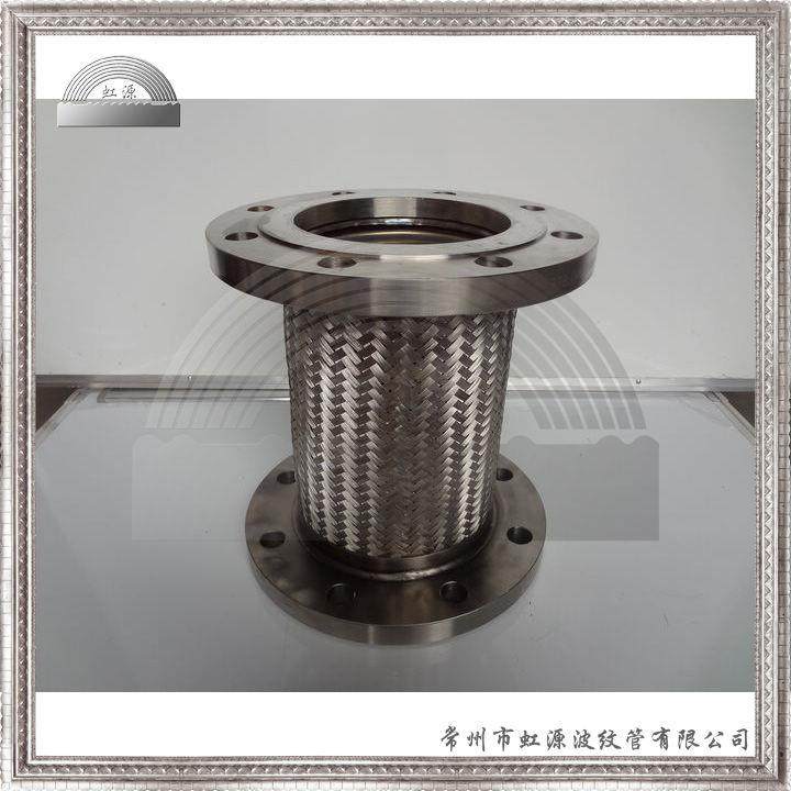 金属软管泵连接软接头不锈钢波纹软管大口径法兰连接DN150
