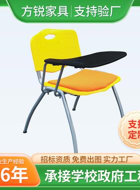 蓝色塑料椅PP塑料椅面五金脚多用椅四脚多功能塑钢椅塑胶椅