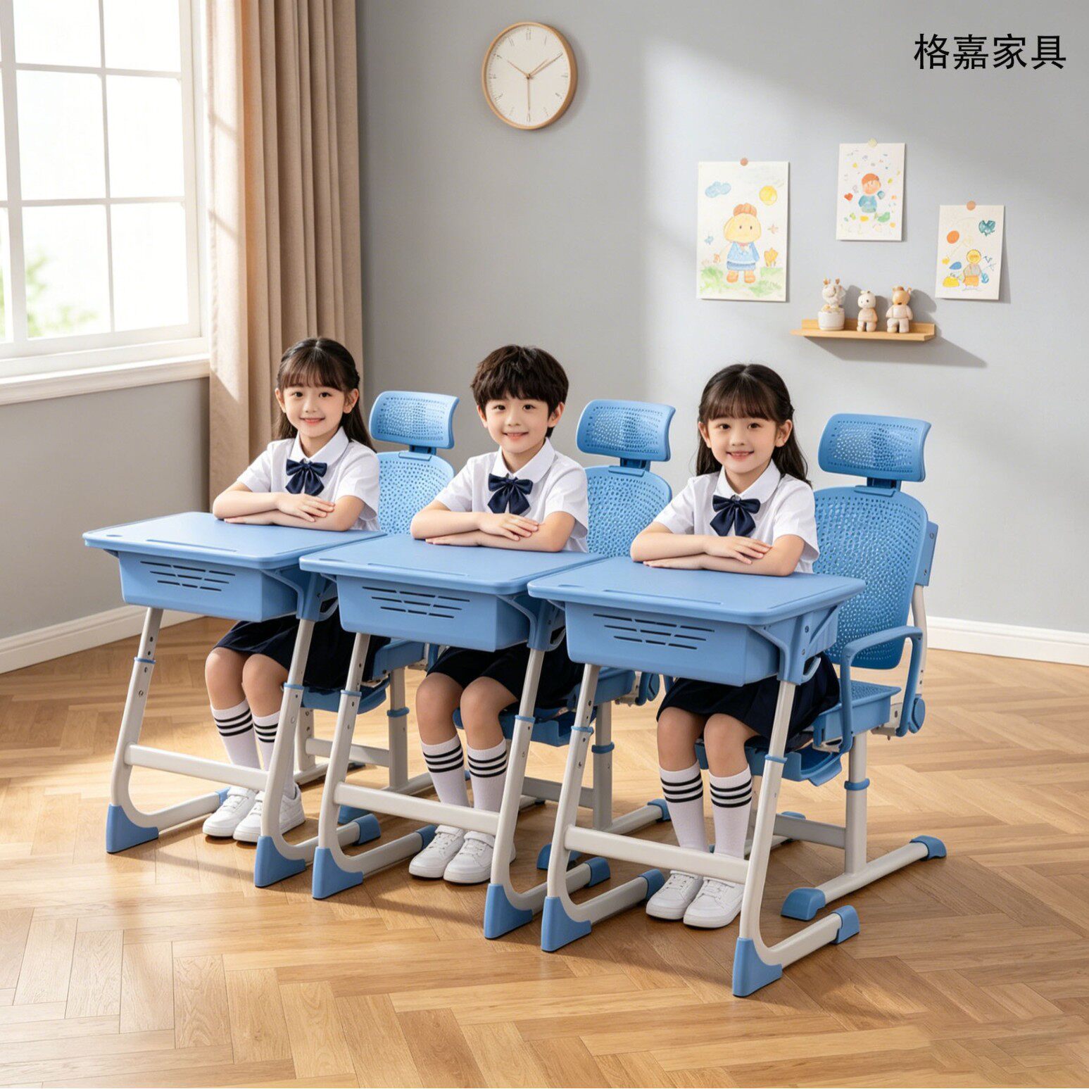 学生课桌椅可升降可躺儿童学习桌椅学校培训机构午睡床折叠椅批发