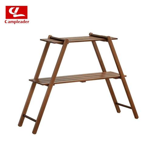 凯普力德户外露营双层车载便携家庭烧烤置物架日式置物架