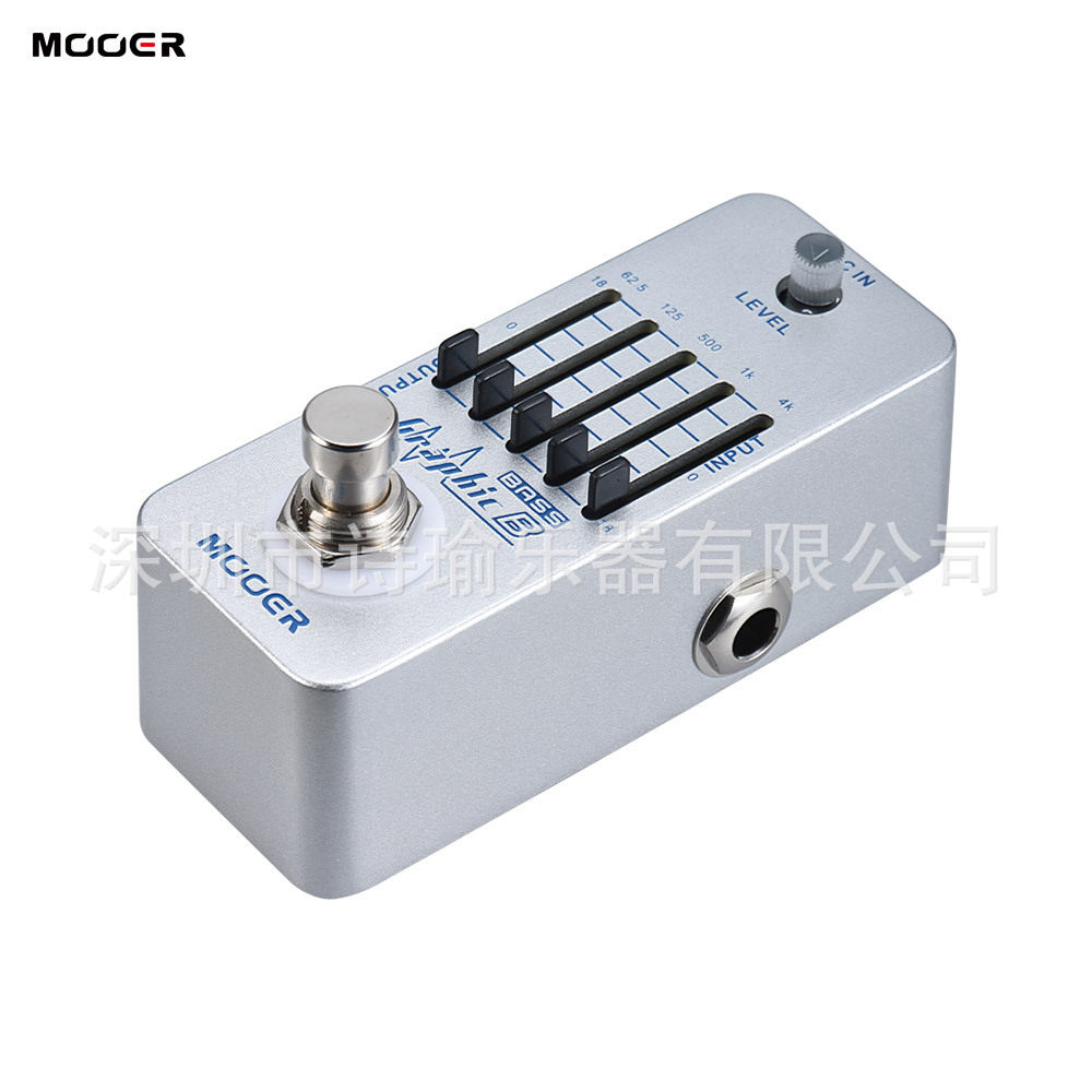 魔耳MOOERGraphicB5段贝斯均衡迷你电吉他单块效果器