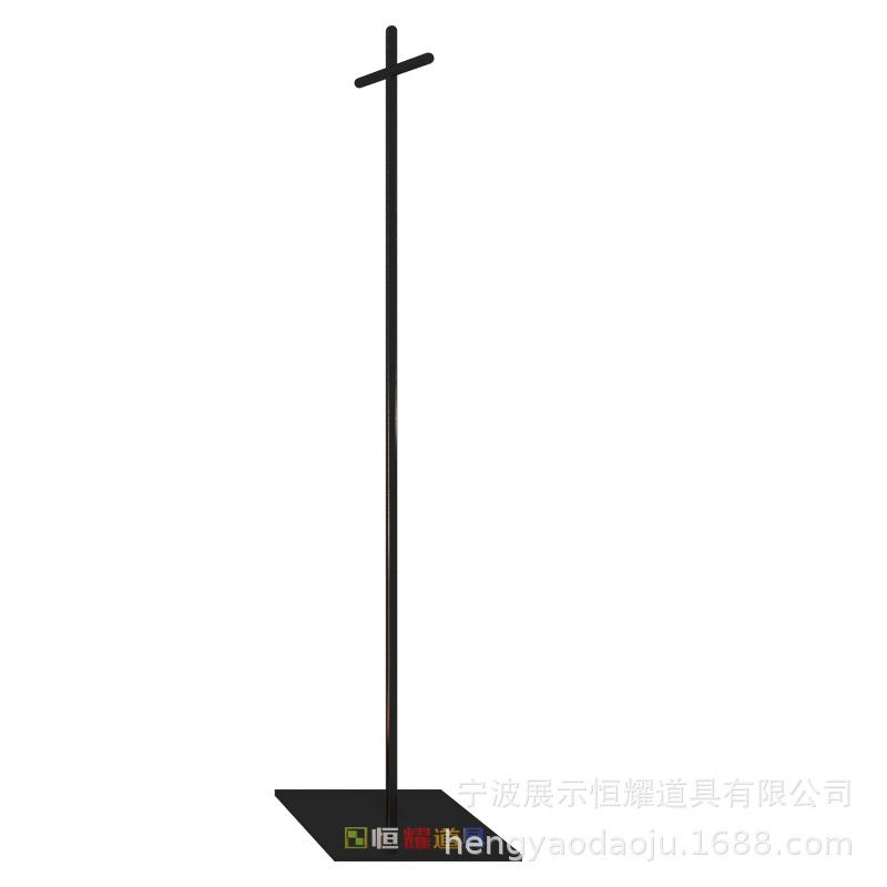简约衣帽架服装店橱窗落地正挂架家用挂衣服架主播直播模特展示架