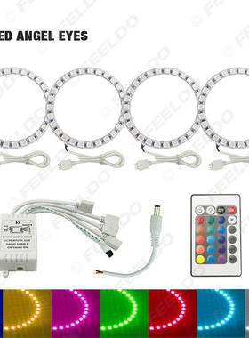 适用丰田凯美瑞遥控RGB天使眼灯RGB-5050SMD汽车LED光圈雾灯
