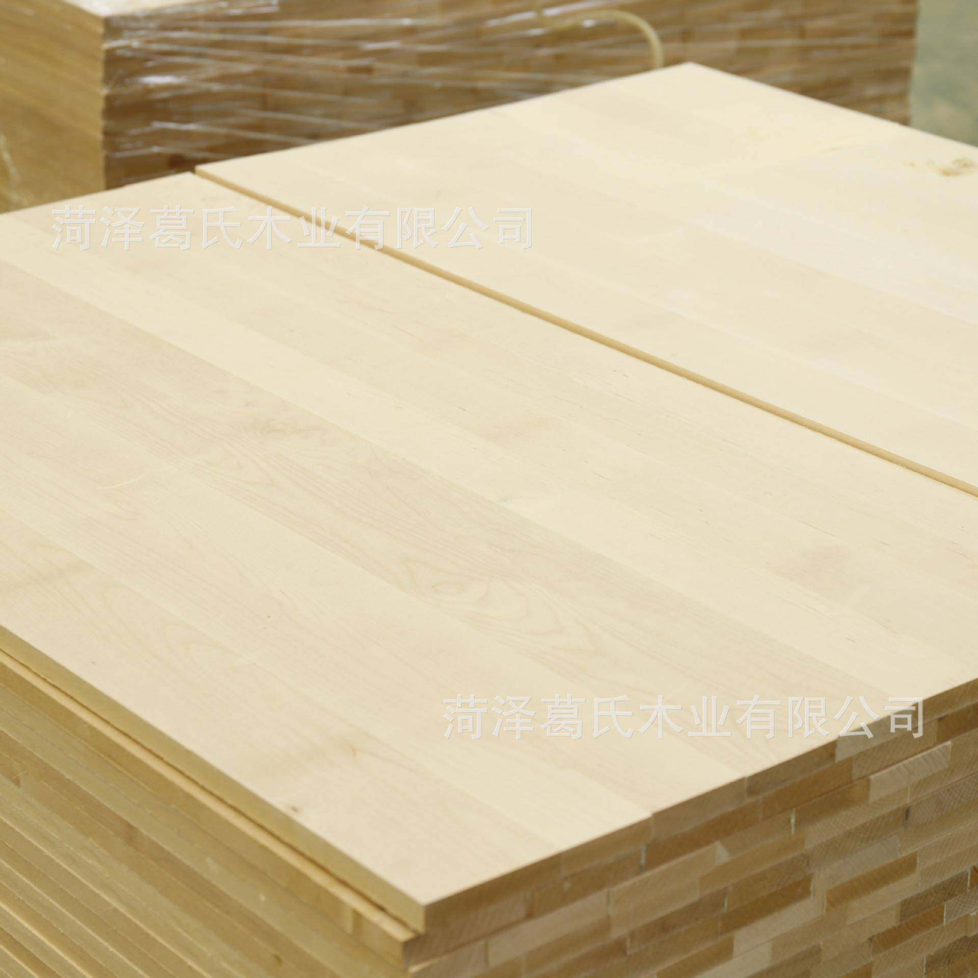 杨木直拼板杨木拼板可炭化处理杨木板家具衣柜大板