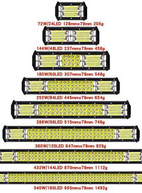 720MM396W超亮改装聚光泛光灯LED灯带LED越野驾驶前灯