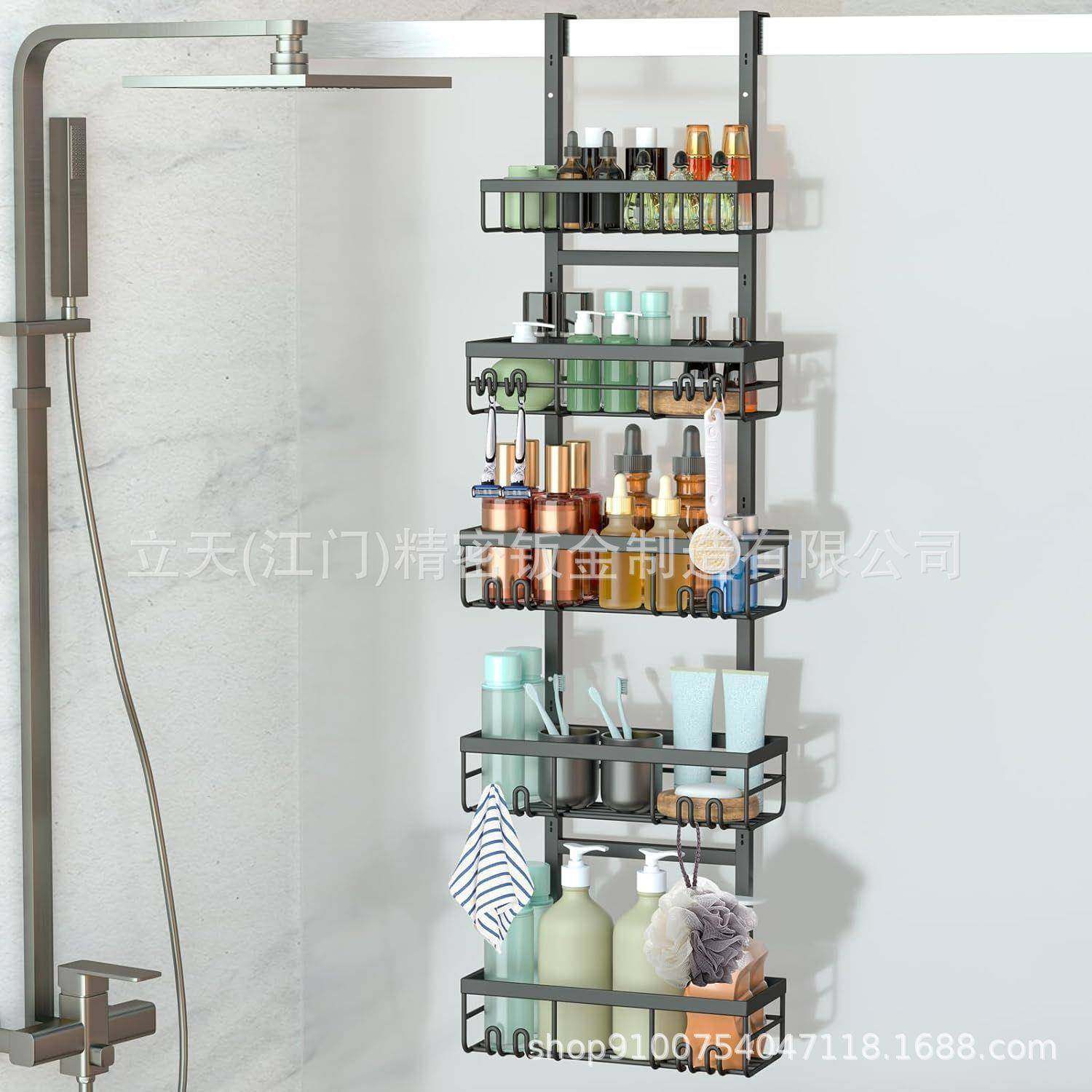 热销门后五层挂篮收纳篮卧室浴室杂物筐家用多层免打孔置物架子,纺织面料/辅料/配套,纺织机械配件,淘宝优惠券,粉丝福利购,淘宝优惠卷