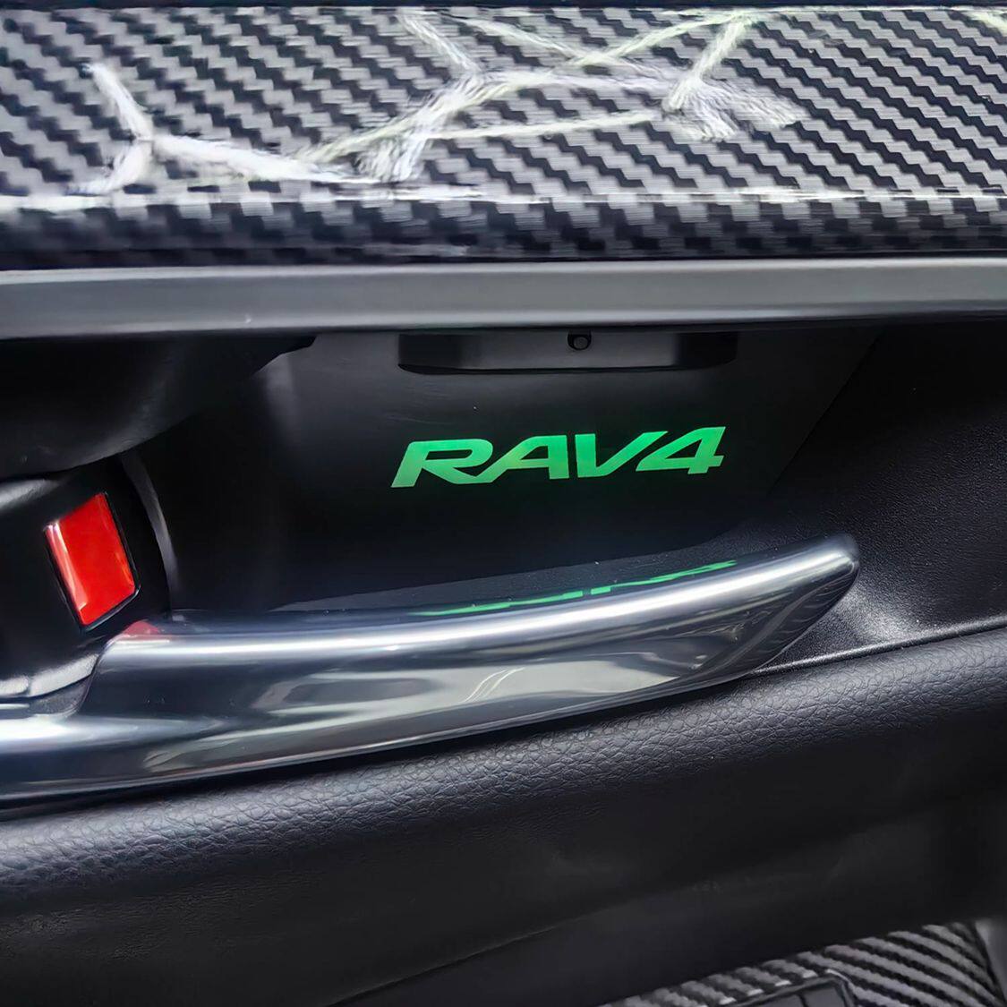 适用于2019-2024荣放rav4威兰达车内门拉手灯七彩门碗灯无损安装