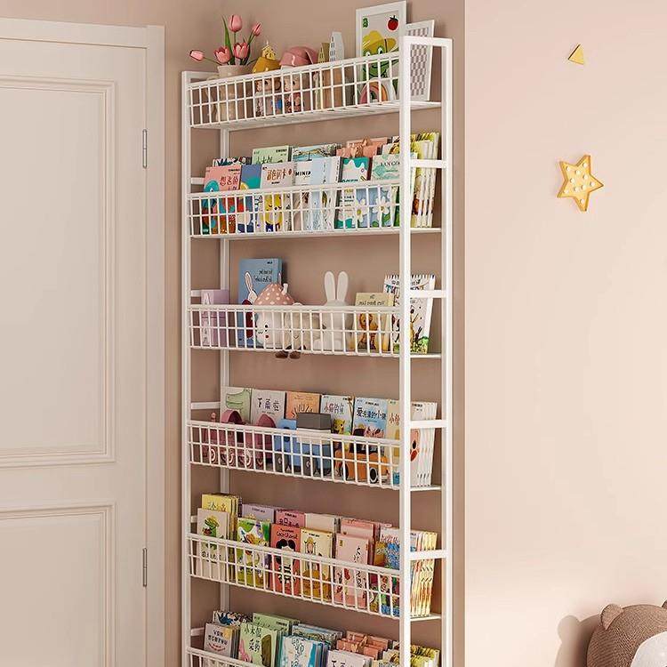 书架门后超薄铁艺洞洞板置物架落地收纳架靠墙储物架儿童绘本架子,纺织面料/辅料/配套,纺织机械配件,淘宝优惠券,粉丝福利购,淘宝优惠卷