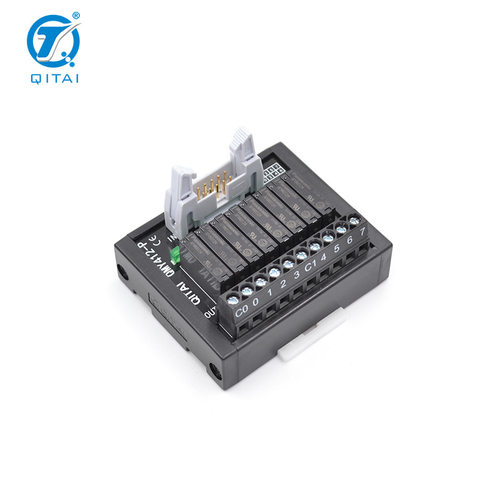 QMY412-P中转继电器模组可加底座端子台8位继电器1常开端子台