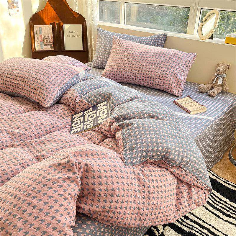 母婴级A类提花色织双层纱四件套柔软透气床单被套纯棉全棉床笠4件,农用物资,其他肥料,淘宝优惠券,粉丝福利购,淘宝优惠卷