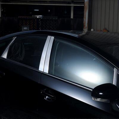 适用PRIUS30系车窗中柱饰条改成专用PRIUS30不锈钢汽车用品外贸