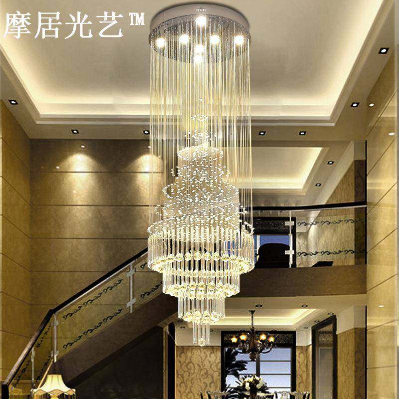 楼梯间水晶吊灯复式楼别墅大客厅吊灯饰旋转楼梯吊线灯楼中楼灯具,农用物资,其他肥料,淘宝优惠券,粉丝福利购,淘宝优惠卷