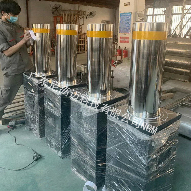 内蒙包头全自动液压升降柱304不锈钢电动伸缩路桩成品挡车庄