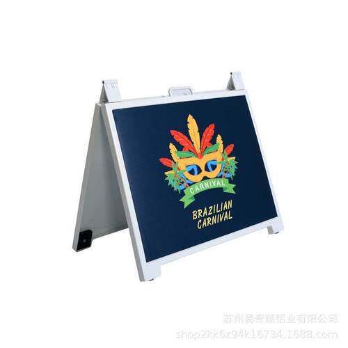 交通指示牌胶料A板人字A牌双面提示立牌信息公告牌展示牌