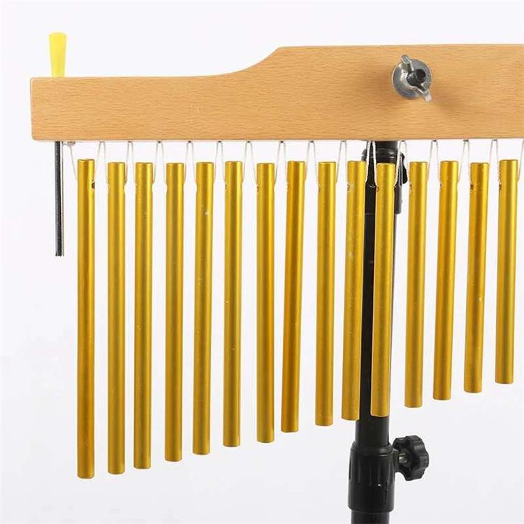 奥尔夫乐器直销金属超多管风铃实心实木风铃