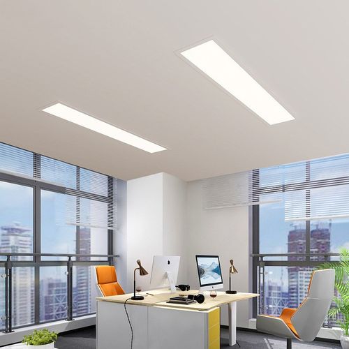 全光谱超薄弹簧嵌入式长条灯led办公室吸顶灯过道走廊吊顶平板灯