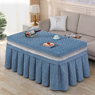 桌布烤火罩2023年新款 长方形烤火桌罩套冬季 加绒加厚电炉罩套裙式