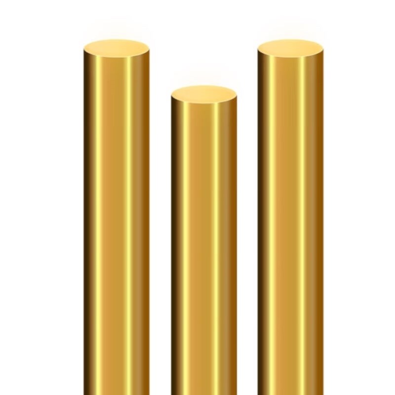 臻工品H59黄铜棒实心圆铜棒圆柱棒单位米65mm