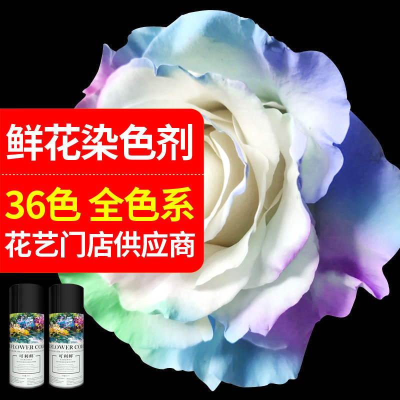 碎冰蓝玫瑰喷剂鲜花喷色剂花艺鲜花喷漆花颜色专用喷色剂染色喷雾