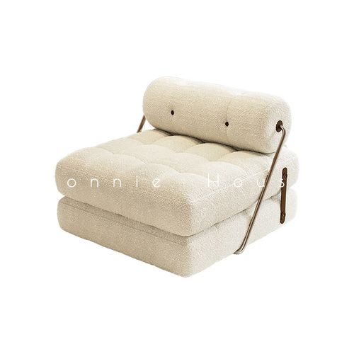 单人塔吉沙发床布艺客厅懒人可躺睡单人小户型简约现代豆腐块折叠