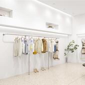 架挂衣架 货上墙侧挂架列架女不锈钢落地81陈式 服装 店展示架男童装