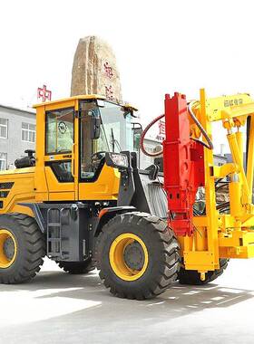 轮高速打公路波形护栏打机小桩四压桩机拔桩机装载式ONQ拔钻孔一