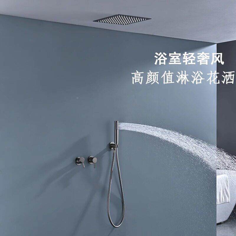 全铜装式入洒墙无品牌/式淋浴花套暗装预埋隐藏嵌入冷热水混水阀