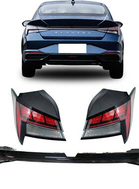 适用于领动伊兰特ELANTRA2021款LED尾灯总成带贯穿灯