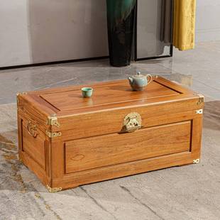 OF9D香樟木箱子全樟木整板樟木箱实木箱储物字画衣物收藏防虫防蛀