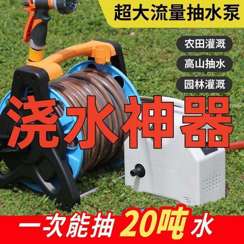 充电式抽水泵家用小型户外浇菜神器手提便携式农用灌溉锂电抽水机