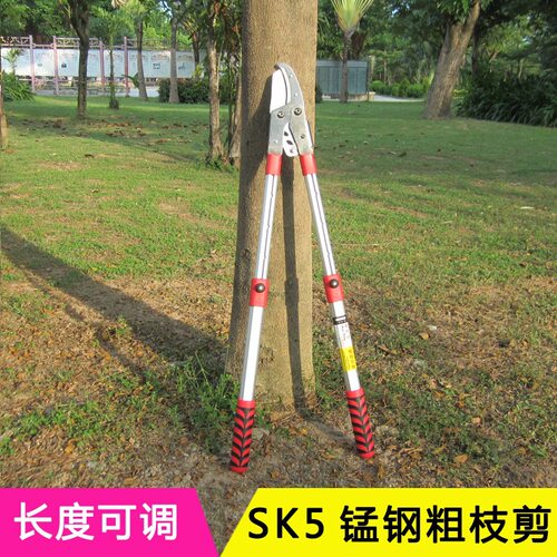 厂家供应园林粗枝剪 伸缩大力剪果树剪树枝剪 SK5钢修枝剪