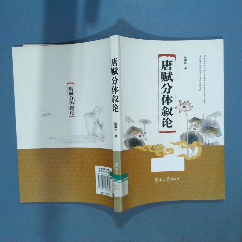 正版二手实拍唐赋分体叙论赵成林9787811135756湖南大学出版社图片
