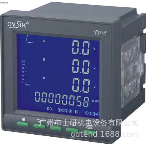 三相电流电压液晶多功能电力功率频率因数表OSK304E-9SY欧斯卡