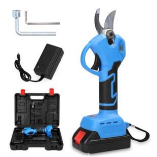 21V无绳电动剪枝机LCD显示屏剪高树盆景剪枝机园林工具电剪刀